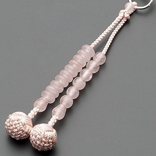 Buddhist altar shop Takita Shoten Prayer beads Jodo sect authentic rosary beads Red crystal Jodo pure silk Hanabon tenbo Kyoto main daily rosary by