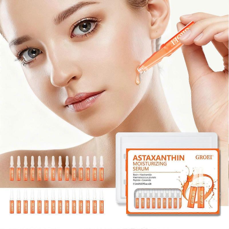 Astaxanthin Serum for Face, Niacinamide Serum for Face, Anti Aging Serum for Firmness, Moisturizing, Smooth Fine Lines, Dry Skin, Glow, Shrink Pores