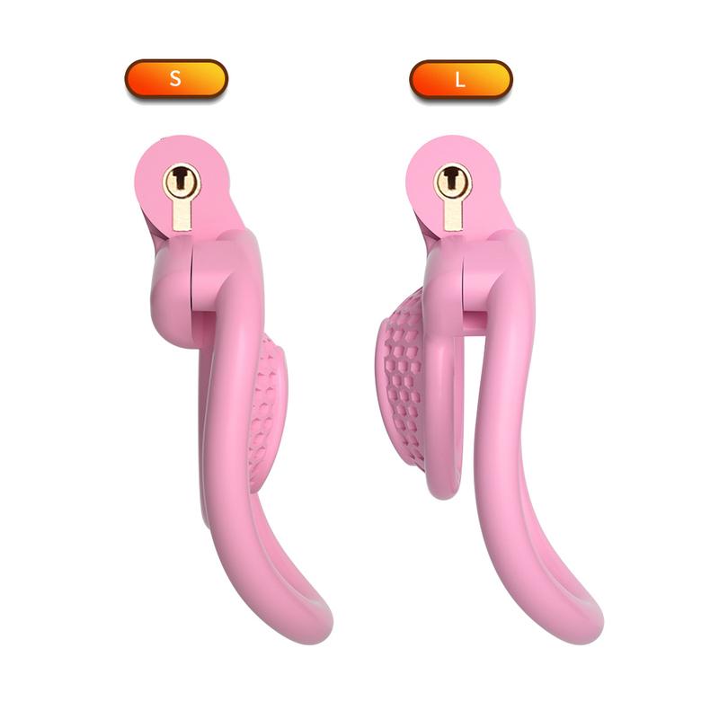 Chastity Cage Male Cock Cage Lock Honeycomb Design Comfortable Anti Masturbation Device Invisible Wear with Key 4 Adapters Ring