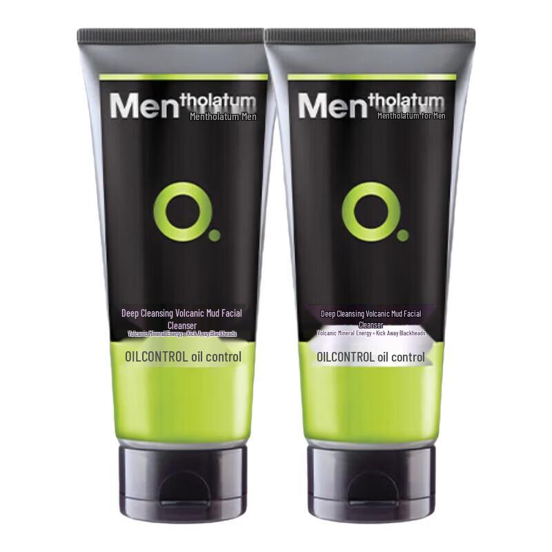 MENTHOLATUM Мужское очищающее средство для лица с активированным углем для контроля жирности