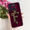 Модный Чехол-Буквы Корона Для Motorola Edge 70 / Moto X70 Air 5G Мягкая Черная Силиконовая Задняя Крышка Для Чехлов Телефона Motorola Edge70