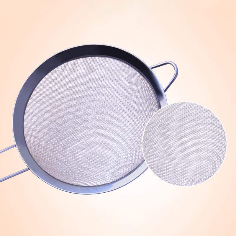 Popular DIY High Quality Stainless Steel Strainer Kitchen Tools Wire Fine Mesh Colanders 8Sizes Sieve Flour Sifter 1PC Oil Strainer