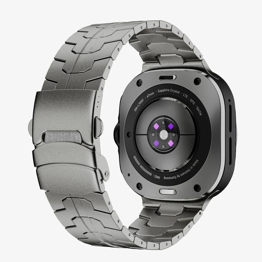 Титановый ремешок без зазоров для Samsung Galaxy Watch Ultra 2025 47 мм Металлический браслет Correa для Galaxy Watch 8-7 Ultra 47 мм