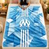 Flannel BlanketOlympique Lyonnais FC Warm Soft Throw Blanket for Indoor Sofa Bed Living Room Use