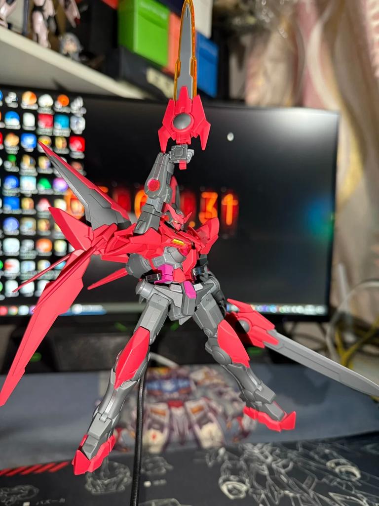 1/144 Hg Bf Exia Dark Matter Сборная модель Набор для сборки Фигурки Действия Куклы Игрушки Меха Фигурка Коллекция Декор Украшения Отаку Крутые Подарки