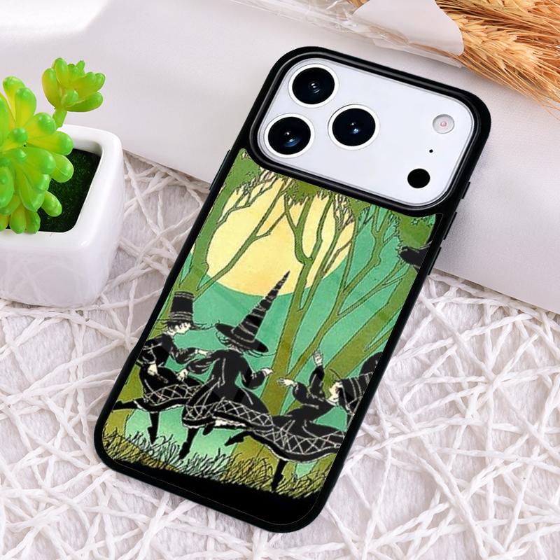 Ударопрочный чехол для телефона «Круглый танец ведьм» для iPhone 17 Air 16e 15 11 12 14 13 Pro Max Чехол Coque