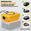 Беспроводное зарядное устройство Адаптер Порты Type-C и USB Для литий-ионной батареи Dewalt 18V - 20V