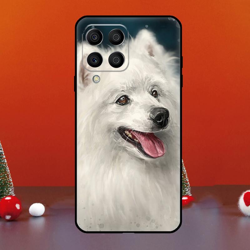 Чехол для Samsung Galaxy M52 M32 M12 M11 M21 M31 M13 M33 M35 M53 M55 M15 M14 M34 M54 M06 M16 с изображением японского шпица