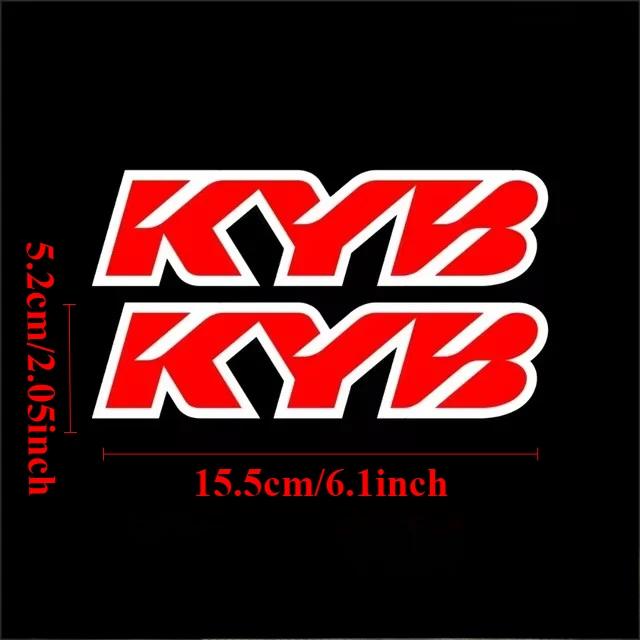 2PCS Motorcycle Stickers Motocross Front Forks Kyb Showa Wp for Shock Absorbers Cool Logo Vinyl Suspension Durable Vinyl Decals