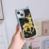 Мягкий чехол для телефона с кошачьими ушками для iPhone 16 15 14 13 12 11 Pro Max Plus XR TPU Anti-Drop Прозрачная акриловая задняя крышка NY44 Рождественская елка
