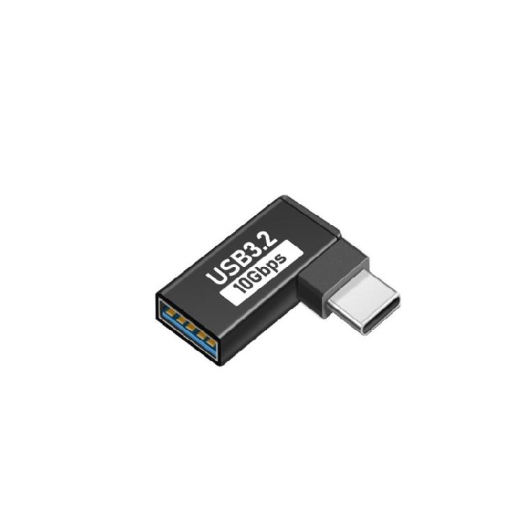 Экономичные USB Type-C коннекторы под углом 90°, защита от помех, адаптер для быстрой зарядки 10 Гбит/с для рабочей среды