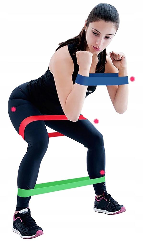 Resistance Bands Set of 4 Fitness Bands Power Band Training Bands