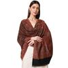 Pashmoda - Женский искусственный пашмина Шаль Джамавар, Накидка (РАЗМЕР: 40x80 дюймов) (черный)