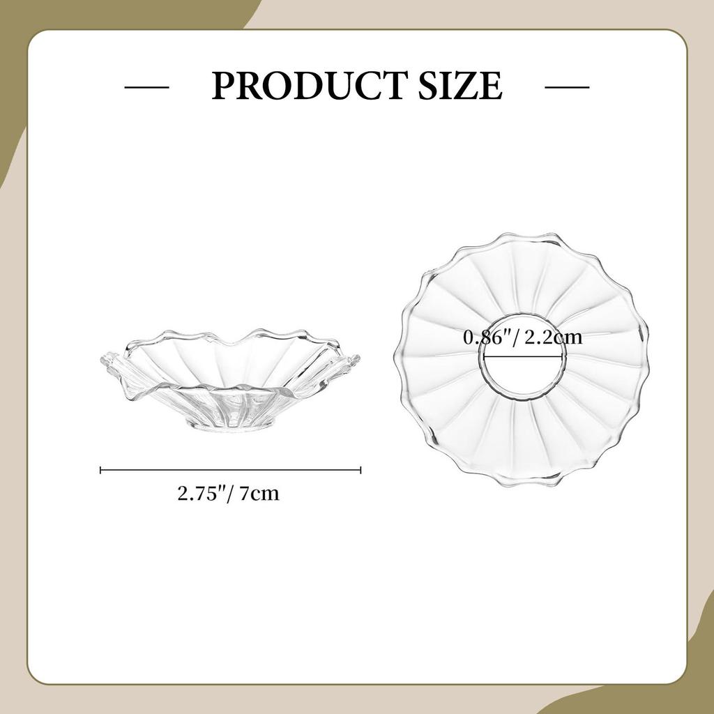 6 шт. Защитные кольца от капающего воска, Кольца-уловители, Подставка для подсвечников, Диск-каплеуловитель
