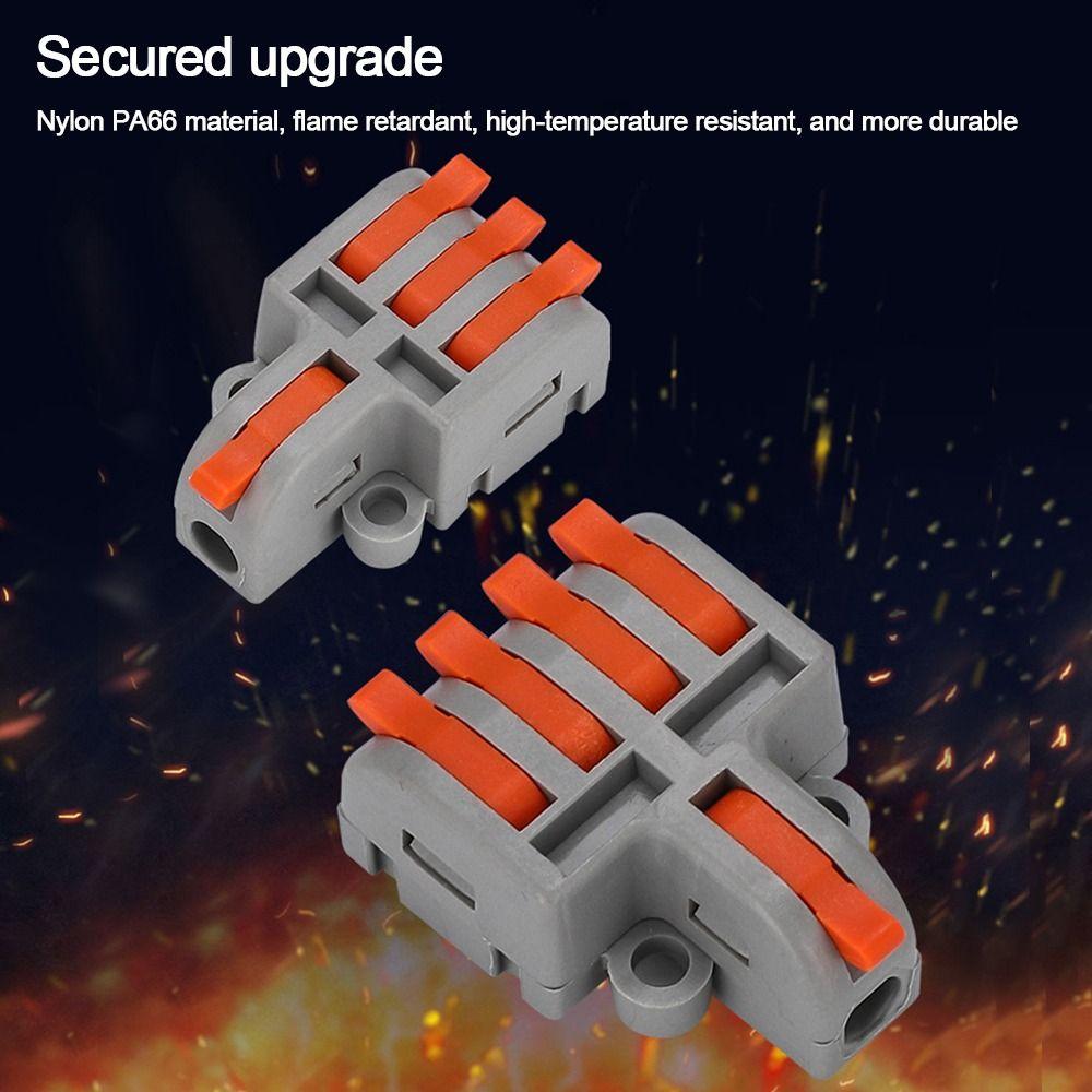 Compact Wire Connector Universal Push-in Terminal Blocks  Electrical