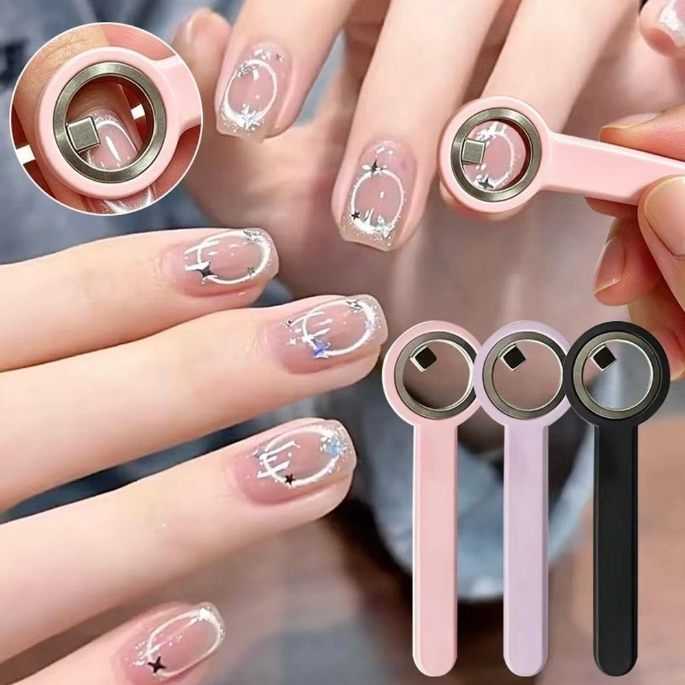 Strong Power Hollow Circle Stick Long Handle Nail Ring Magnet Nail Art Magnet Nail Art Beginner