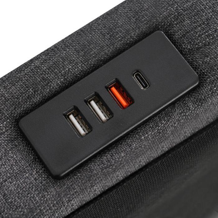 Lit pour enfant - MUVOE - 90x200 cm - Rembourré - USB Type C - Éclairage LED avec tiroirs