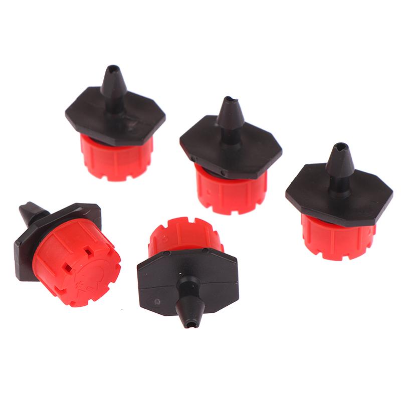 50 шт. 1/4 дюйма, насадка для орошения сада, регулируемая капельница, спринклер для полива