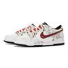 Nike Dunk Abrasion Resistant Low top Skateboard Shoes Men's Beige Red HF5441-100(Team398--)