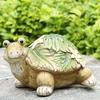 Creative Garden Turtle Statue Outdoors Sculpture Patio Lawn Decor Fairy Ornament Waterproof