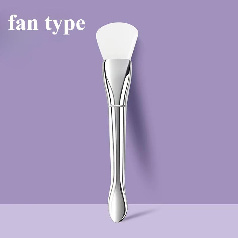 Новая силиконовая кисть для маски для лица с мягкой головкой и встроенным скребком, двухсторонний инструмент для нанесения масок-плёнок, инструмент для регулировки DIY-плёнки, красота