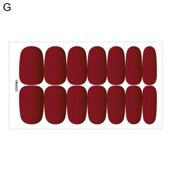 Nail Sticker Self-Adhesive DIY Ultra Thin High Saturation Full Wraps Polish Strips Art Decals for Female