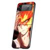 My Hero Todoroki Shoto Case Phone Cover for Samsung Galaxy Z Flip 6 5 4 3 5G ZFlip6 ZFlip5 ZFlip4 ZFlip3 Black Hard Trend Fundas