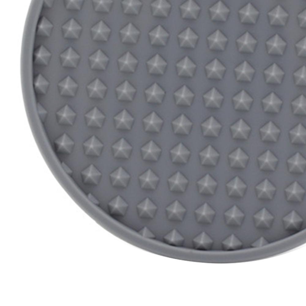 6 pcs Black Grey Drink Coaster 3.9x3.9 in Non Slip Coaster Heat Resistant Coaster Stone Table