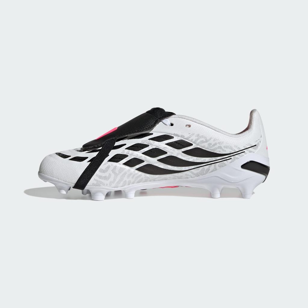 adidas Predator League Fold-Over Tongue Artificial Ground Football Boots Kids IH2105 Kids' Performance Sports Shoes Cloud White / Solar Turbo / Core B