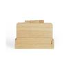 Set of 4 Cutting Boards - LIVOO - MES142 - Hevea Wood - With Tabs 26 X 18 Cm - Storage Rack