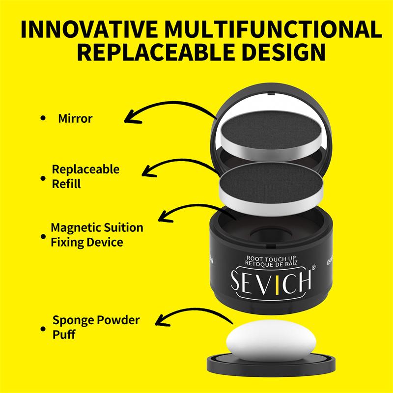 Пудра для линии роста волос Консилер Временная маскировка корней волос Контроль линии роста волос Покрытие седины Пудра-тень для линии роста волос Мгновенно