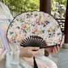 Retro Mini Shell Fan Portable Chinese Style Fan Decorative Folding Hand Fan  Photo Prop