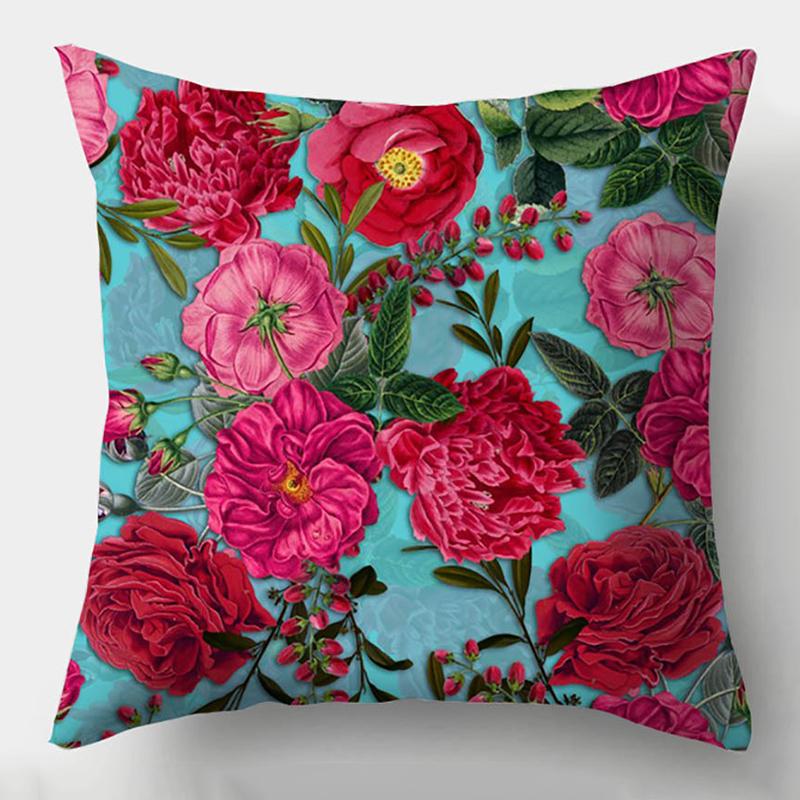 Модная цветочная наволочка, декоративная подушка, диванная подушка, украшение для гостиной, чехол