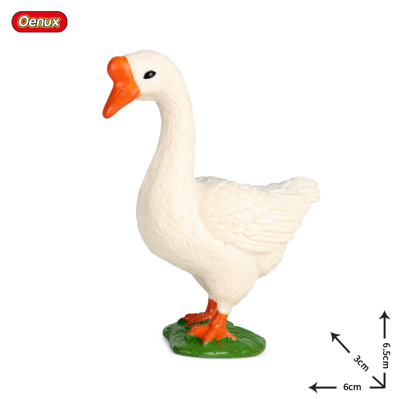 Oenux Модель Домашней Птицы Симуляция Гусь Лебедь Стая Утки Статуэтки Фермерских Животных Миниатюрная Фигурка Образование Детская Игрушка