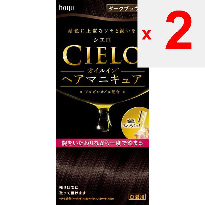 Hoyu Cielo Oil-in Hair Manicure Dark Brown Hair Nail Polish for Graying Hair Colorant for Gray Hair 1] Apply Anti-dirt Protection. Apply a Thick Layer