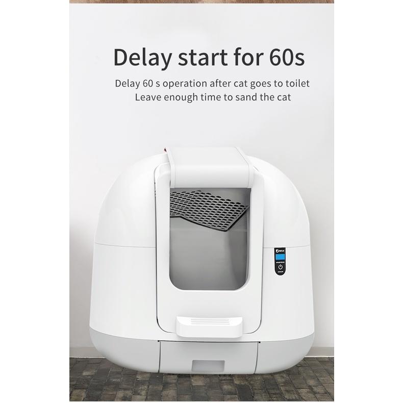Ультра-тихий Интеллектуальный Автоматический Закрытый Туалет Индукционная Очистка Дезодорант Кошачий Туалет Автоматический Лоток для Кошачьего Наполнителя Большой Новый