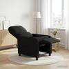 Massage Recliner Chair Black Polyester