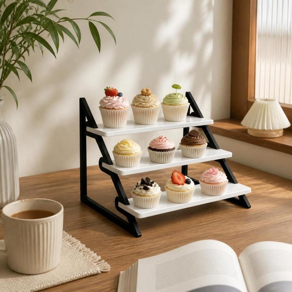 3D Printing Cosmetic Perfume Storage Rack 3 Tier Seasoning Organizer Doll Model Shelf Collectibles