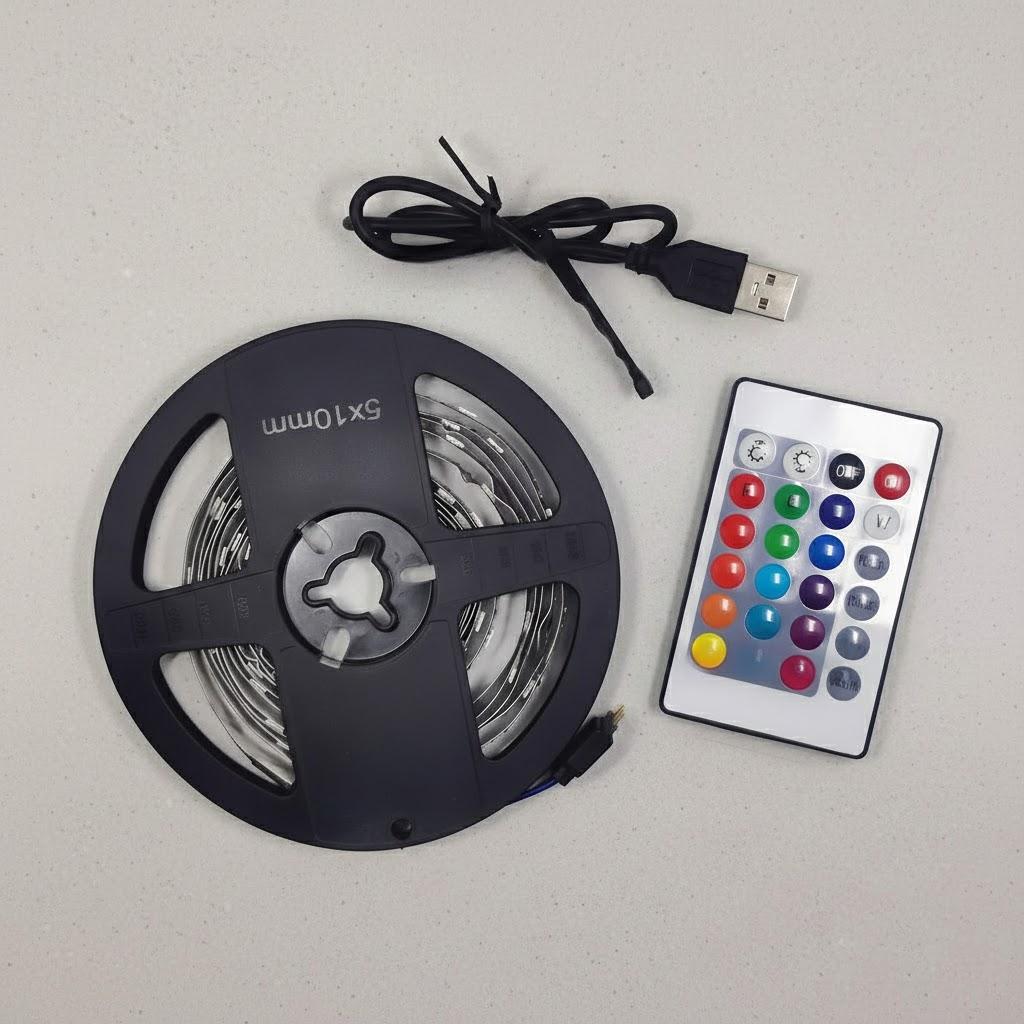 RGB LED Bluetooth Лента Светодиодная USB Водонепроницаемая Освещение Настроения 2835 SMD 7 Цветов Пульт Дистанционного Управления 24 Клавиши Гибкая Светодиодная Лента