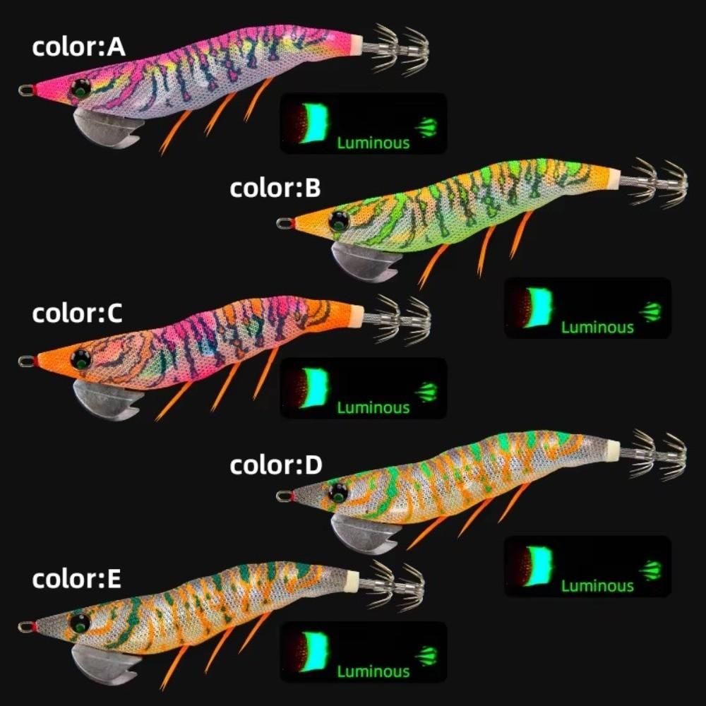 135mm Length Squid Jig Lure 18.5g Weight Artificial Squid Lure Sea Fishing Lure For Octopus