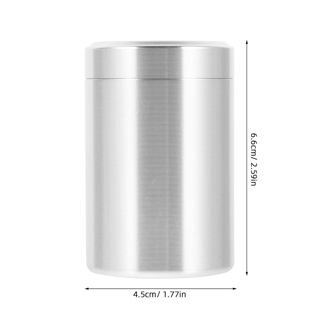 Tea Canister Titanium Alloy Compact Portable Sealed Tea Storage Container Uv Protection Metal Jar Multi-Use Food Storage