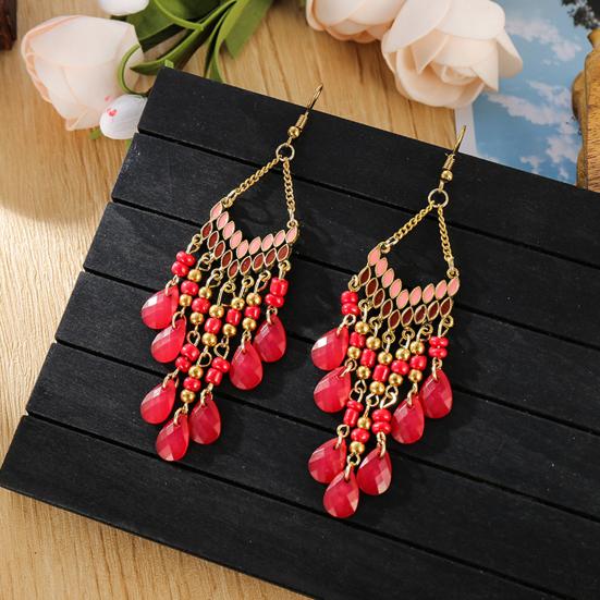 1 пара висячих сережек, бусин, декоративных капель воды, подвесных серег на крючках, подарок