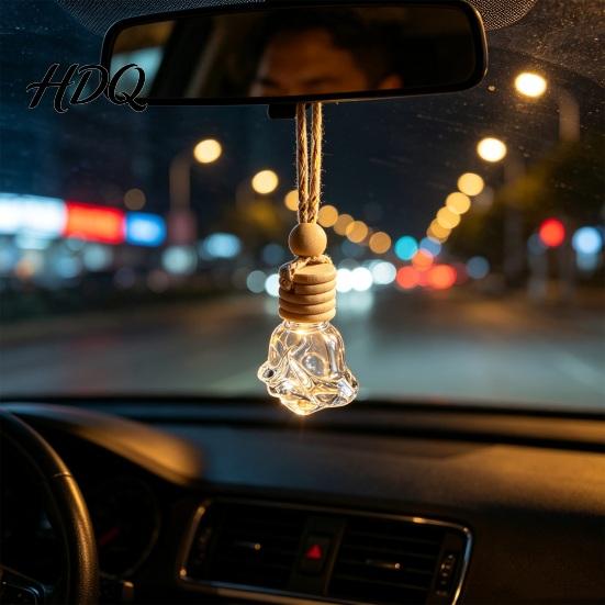 Автомобильный диффузор с эфирным маслом, флакон-подвеска для духов, креативный подвесной освежитель воздуха, подарок для друзей, семьи, автомобиля, портативный держатель, интерьер