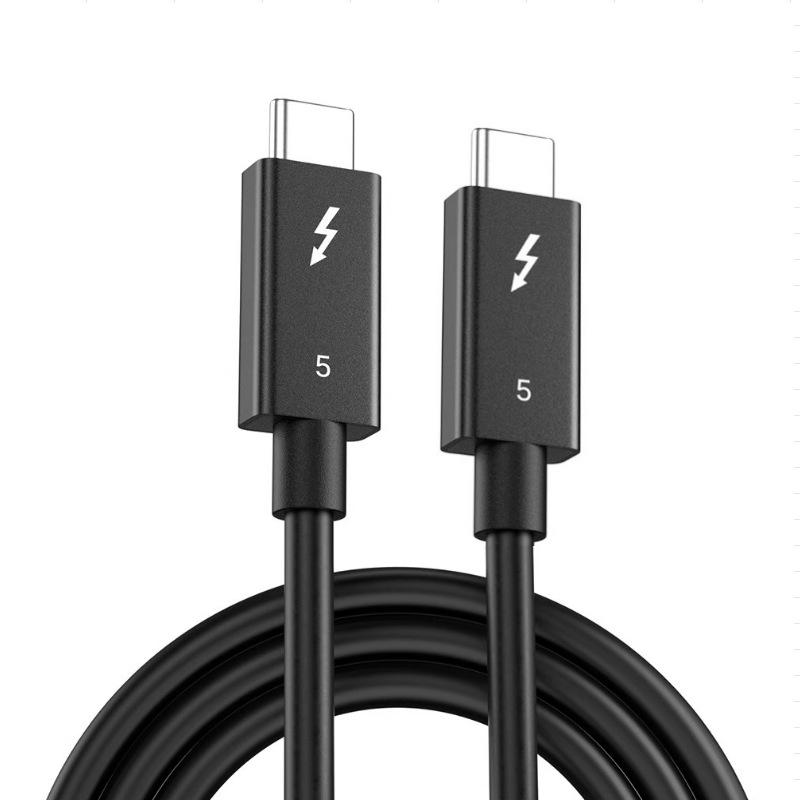Коаксиальный кабель Thunderbolt 5: 80 Гбит/с и 240 Вт, Совместимость с быстрой зарядкой USB4/Thunderbolt 4/Type-C
