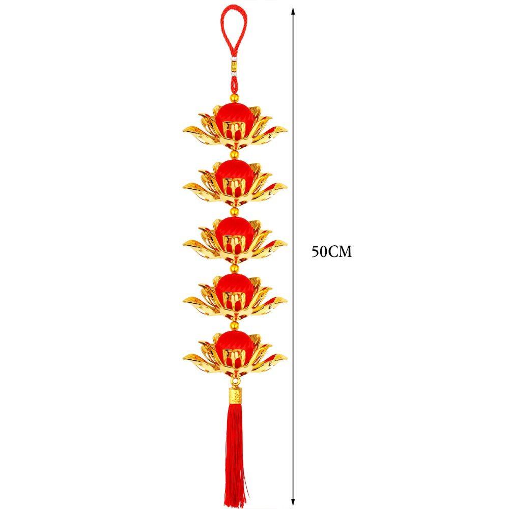 Chinese Style Hanging Lotus Flower Ornament Chinese Traditional Ornament  Housewarming Gift