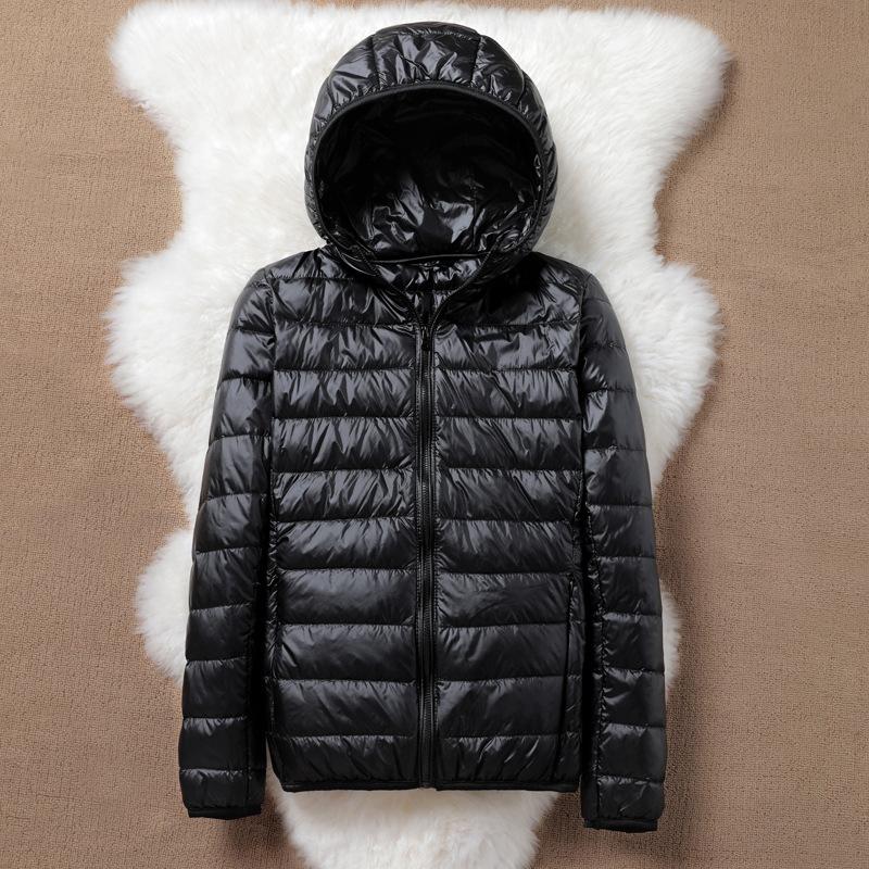 Women Puffer Jacket Plus Size 5XL 6XL 7XL 2026 New Spring Autumn Female Ultra Lightweight Packable Hooded Down Coats