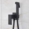 Matte Black Brass Bidet Shower Faucet Solid Brass Bidet Faucet Muslim Ducha Higienica Hot Cold Water Mixer Tap Toilet Faucets