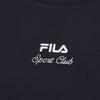 Fila Оригинальная Модная Универсальная Простая Удобная Повседневная Ретро Вязаная Футболка с Коротким Рукавом Женская Футболка Легендарно-Синяя F11W539103FNV