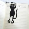 2/5Pcs Kawaii Black Cat Bookmarks for Books 3D Stereo Animal Book Mark for Student Teacher's Gifts Stationery KTY
