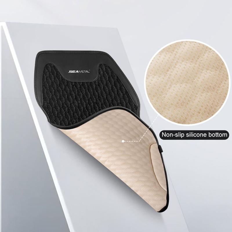 SEAMETAL Flax Car Seat Cover Front/ Rear Linen Fabric Cushion Breathable Protector Mat Pad Universal For Most Truck SUV Van